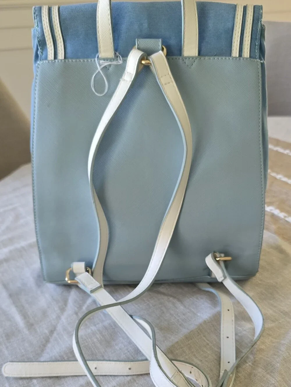 Sailor Moon Samantha Vega Blue Backpack Bag Moonstick Denim